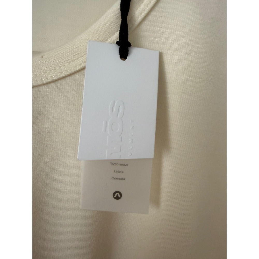 ATMÓS Movement Cream Pocket Tee | XL | NWT | Minimal Luxe Basic - Picture 6 of 8